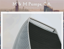 Tablet Screenshot of mmpumps.com